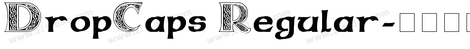DropCaps Regular字体转换